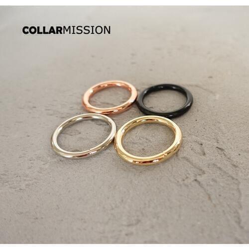 Metal buckle for bag cat dog leash 25mm webbing o ring for backpack keychain diy accessory durable hardness 4 colours
