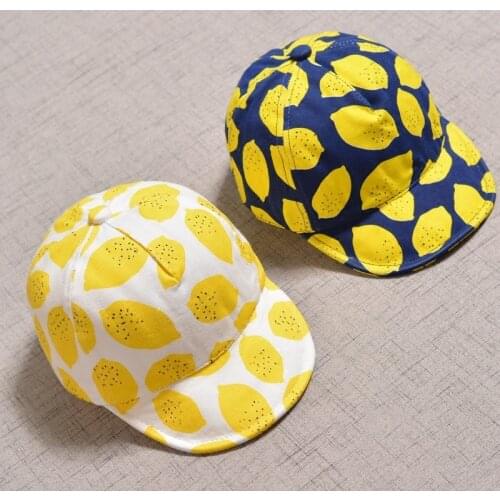 Cute Lemon Baby Baseball Caps Soft Cotton Baby Boys Girls Hat Spring Summer Kids Children Outdoor Sun Hat Cap