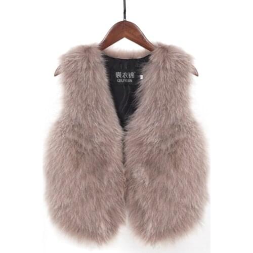 Fashion Free shipping,Brand lady leather vest.quality 100% fox fur jacket.femme shearling fox hair.winter warm fur waistcoat