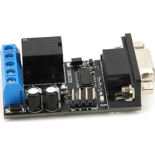 DC 12V Time Delay Relay RS232 Delay Relay Module 1 Channel Serial Port UART Multifunctional R223B01