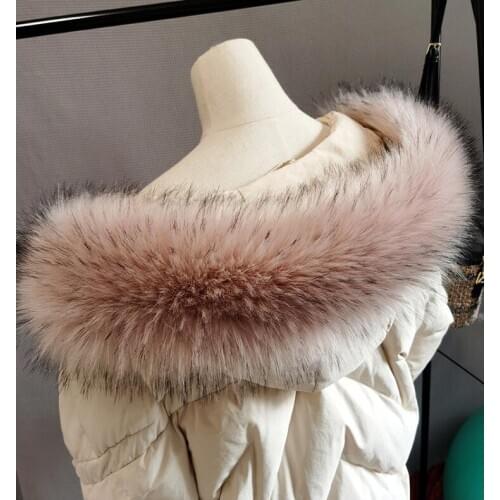 Autumn and winter womens faux Fox fur raccoon fur scarf muffler scarf faux fur hooded collar 90CM