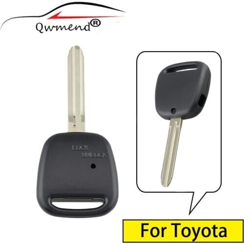 QWMEND 1 Side Button TOY43 Blade Car Remote Key Shell For Toyota Avensis Estima / Tarago Celica Corolla Camry Echo Kluger