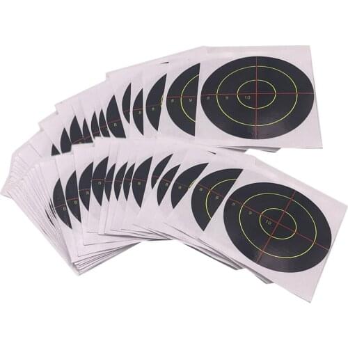 100 Pieces Self Adhesive Splatter Paper Target Archery Target for Beginner Exercise