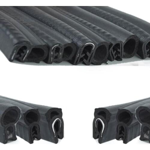 2 m U-shaped rubber sealing strip car door cabinet sealing strip anti-collision soundproof sealing strip 20 different models