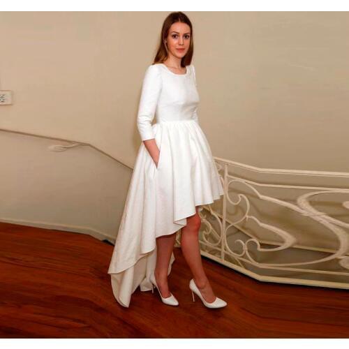 Elegant High Low Satin Skirts 2018 With Pockets Zipper Long Skirt Women Custom Made Female Adult Skirt To Party Saia Longa