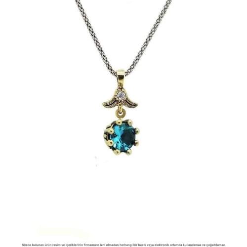 Silver Akumarin Cubic Zirconia Women Necklace