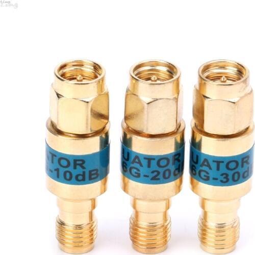Golden Attenuator SMA-JK Male to Female RF Coaxial Attenuator 2W 0-6GHz 30db