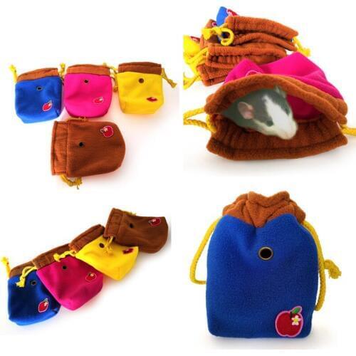 1pc 4colors Small Animal Simple Hamster Hedgehog Bag Cage Travel Outdoor Portable Carrying Baby Squirrel Carrier Bundle Pocket