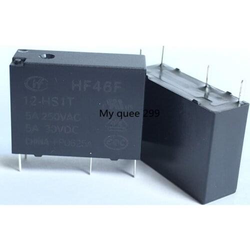 10PCS/LOT HF46F-12-HS1 HF46F 12-HS1 HF46F-12-HS1T 12V 5A DIP4