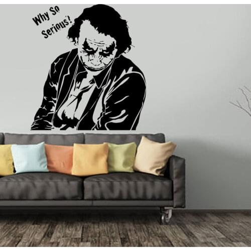 17cm 28cm for Joker Poker Monster Movie KK Vinyl Home Decor Wall Sticker window Decal Car accessories