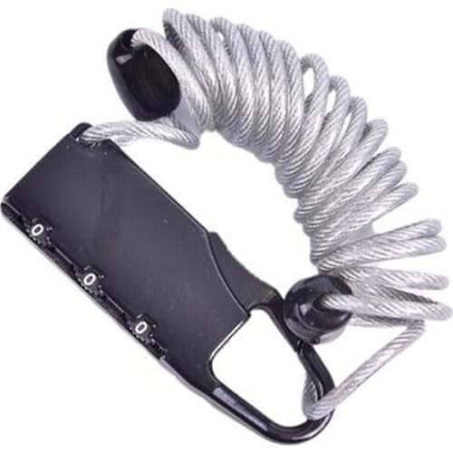 3 Digit Code Lock Lock Bicycle Spring Lock Wire Cable Spring Anti-theft Mini Password Combination New Electric Bike Antivol