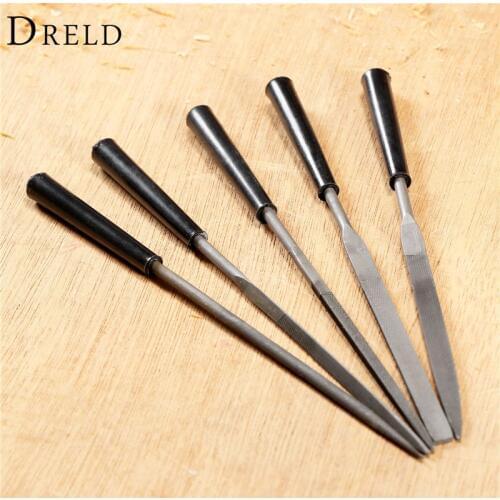 5Pcs 3x140mm Assorted Diamond File Needle File Set Wood Rasp Hand Tools for Ceramic Glass Gem Wood Carving Craft lima para metal