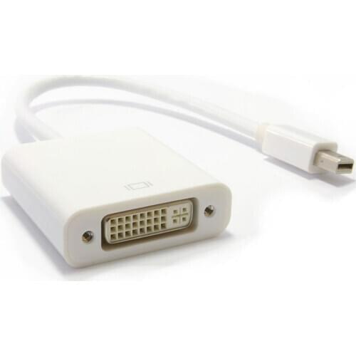 Mini-DisplayPort/Thunderbolt Plug to DVI-D 24+4 Socket Adapter