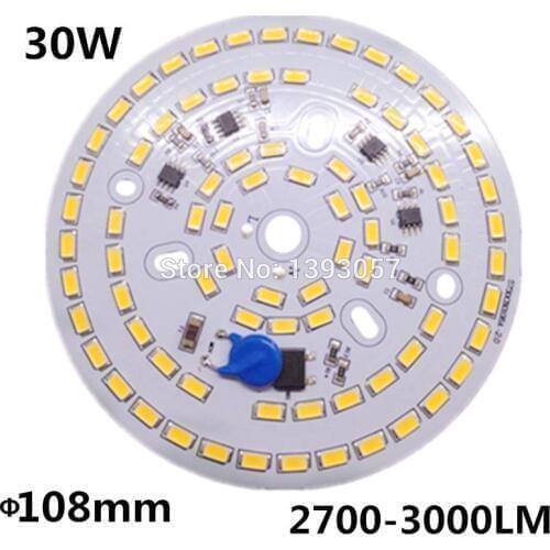 Free shipping 30W SMD 5730 5630 LED PCB with SMD5730 installed and IC driver . aluminum plate