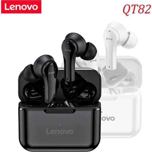 Lenovo Ture Wireless Headphone QT82 Touch Control Bluetooth Earphones Stereo HD Talking Mic Headset with 400mAh Charging Box