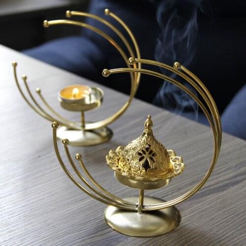 Big PromotionMoon Candle Holder Incense Holder Burner Muslim Home Decoration Strongwell Candlestick