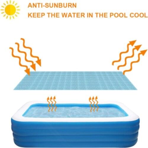 Swimming Pool Cover Suitable Square/Round Rainproof Dust Cover Easy Set Cover Anti-Evaporation Pool Cover For Swimming Pool