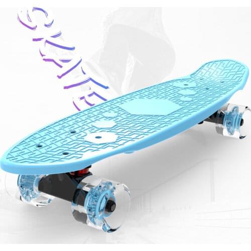 Children Mini Cruiser Skateboard Penny Board Flash Wheels Non-Slip Deck Fish Banana Boards Men Women Fashion Sport Skate Scooter