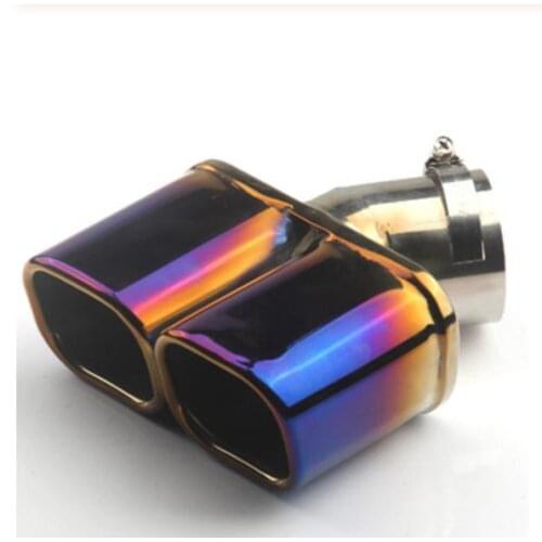 Car Cover Muffler Exterior Black Pipe Dedicate Stainless Steel Exhaust Tip Tail Outlet For Nissan Qashqai j10 2007 -2013