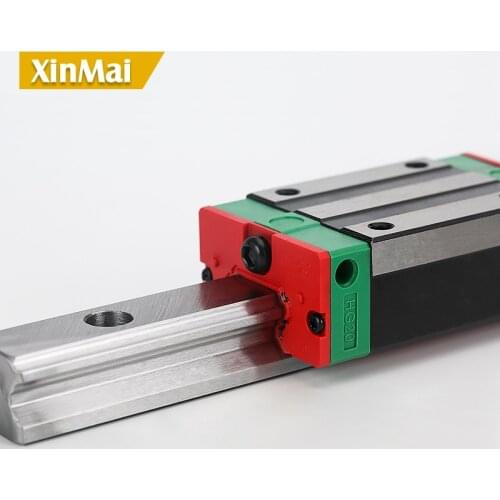 2pcs linear motion rail carriage HGH15CA / HGW15CC and 1pc linear guide rail cnc HG15 1100mm