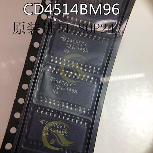 10PCS CD4514BM96 SOP24 CD4514BM 4 to 16 line decoder original products