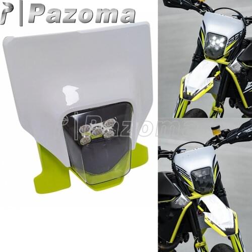 Motorcycle LED Headlight Headlamp Light Supermoto Fairing For 2017-2021 TE/FE TX FX FC Motocorss Dirt Bike Enduro LED Headlight