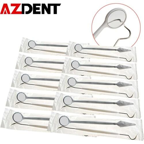 10 Kits Dental Disposable Instrument kit Mirror and Explorer Probe 2pcs/set Dental Multiple-function Dental Devices kit
