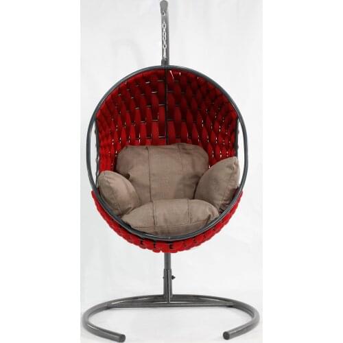 Portable Hanging Bed Leisure Indoor Terrace Stripe Hammock Garden Chair Swing Ultralight Camping Hammock with Backpack