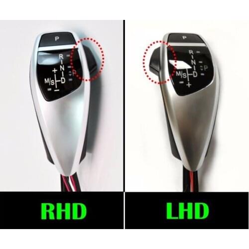 RHD Carbon Fiber Car Shift Gear Knob For BMW E87 E90 1/3 Z4 Series Auto Part Interior Accessories