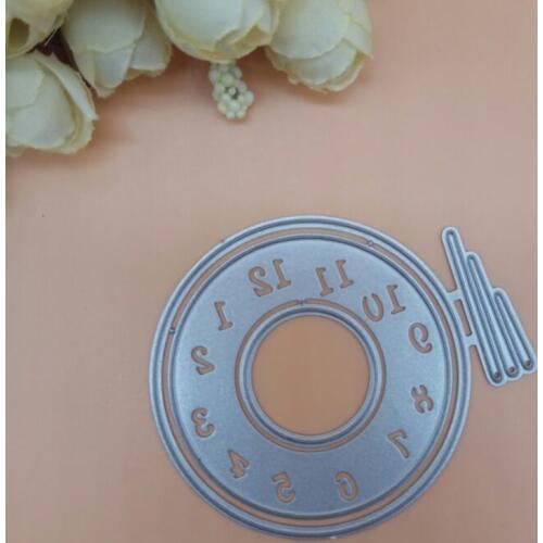 DIY Clock Watch Number Decor Card Metal Cutting Dies Punch Mold Knife Stencil DIY Scrapbook Paper Photo Craft Template Dies