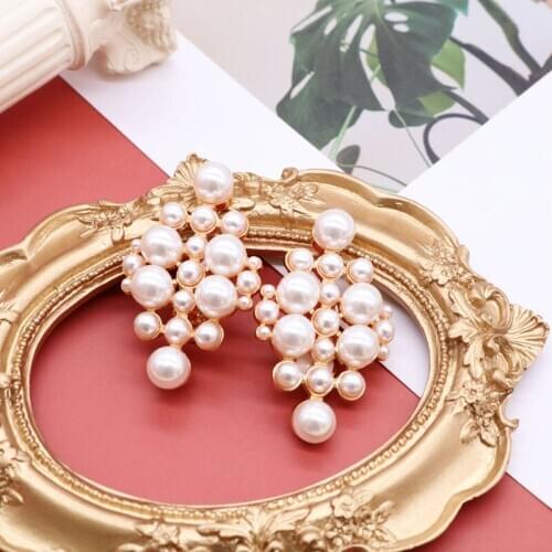 Pearl Clip-Ear Personality Creative Fashion Exaggerate Party