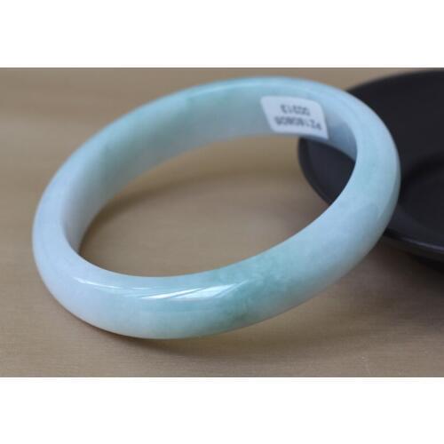 （certificate）Drop Shipping High Quality Natural Burmese Emerald Jade Bangle Round Bracelets Gift For Women Jewelry