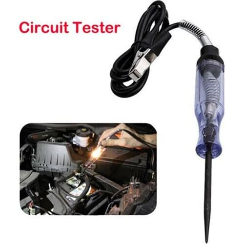 Voltage Tester Pen Detectors Car Diagnostic Tool Car Voltage Circuit Tester For 6V/12V DC System Probe Continuity Test Light US