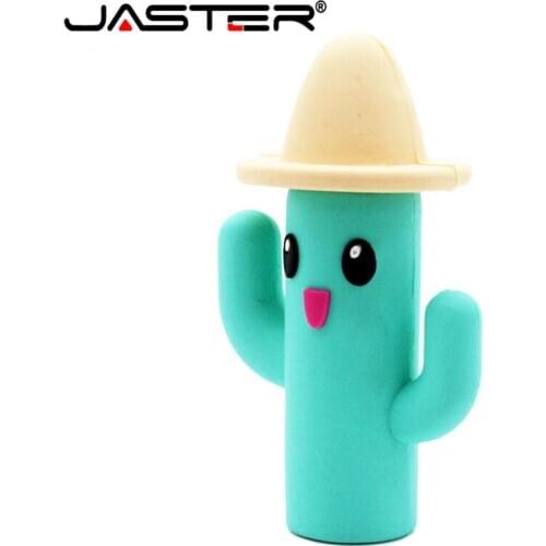 JASTER Cactus usb flash drive pendrive 4GB 8GB 16GB 32GB 64GB pendriver USB 2.0 memory stick thumb drive cute gift free shipping