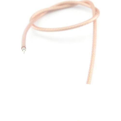 1 Meter RG178 High Temperature Standard Silver Feeder Brown Transparent RF Coaxial Line