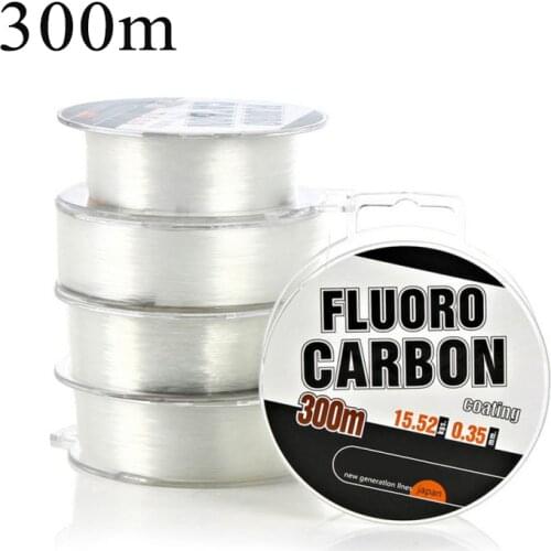 300m Strong Fishing Line Super Power Fluorocarbon Coated Monofilament Fishing Leader Line Fishing Wire Fishing Accessories 1pc
