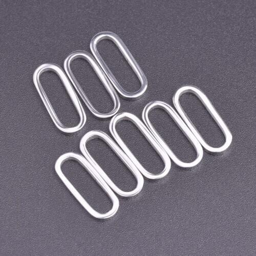 10Pcs/Lot Stainless Steel O Shaped Geometric Rectangle Charms Connectors Cross Pendant Fit Neckaces Bracelet Jewelry Wholesale