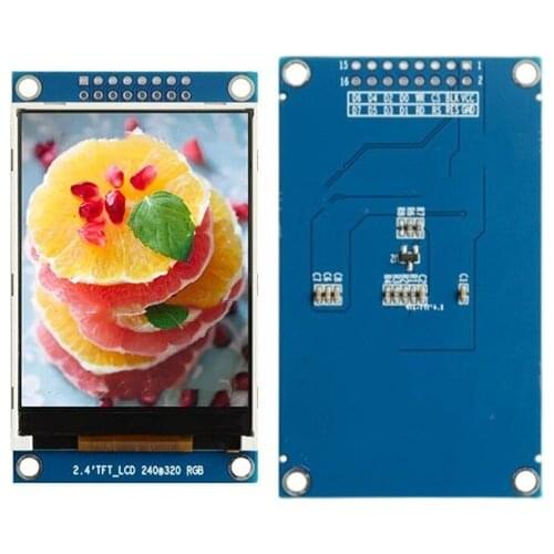 2.4 inch 16PIN TFT LCD Screen with Adapter Board ILI9341 Controller 240(RGB)*320 MCU 8Bit Parallel Interface