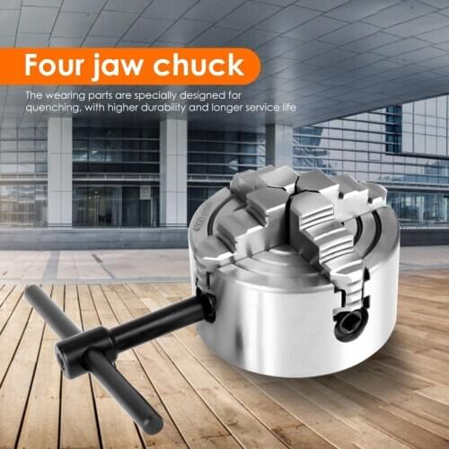 3/4 claw Mini chuck metal four-jaw lathe chuck clamp wood lathe tool self-centering chuck set lathe parts DIY metal wood lathe t