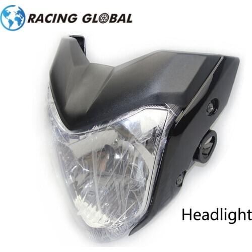 ALCON-Racing Headlight With Bulb And Bracket Used For Y.M.H FZ16 Headlamp Red Black Blue Gray Color Racing Motocycle Universal