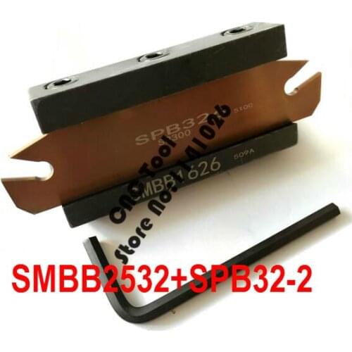Free delivery of SPB32-2 NC cutter bar and SMBB2532 CNC turret set Lathe Machine cutting Tool Stand Holder For SP200