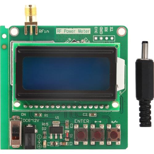 Watt Meter RF Power Meter Power Attenuation Set Digital Display Signal Strength Module 1M to 8G Digital Wattmeter
