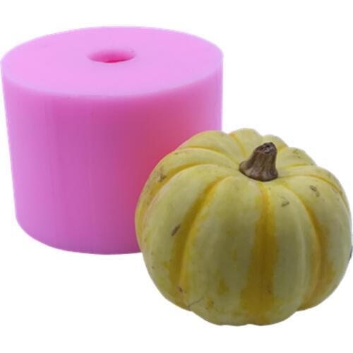 Baby Pumpkin Candle Mold 3D Mousse Cake Molds Decorating Gypsum Wax Silicone Molds for Art Candle Making