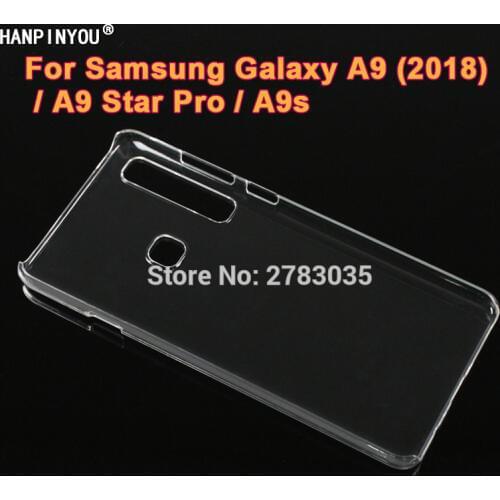 For Samsung Galaxy A9 (2018) A9200 / A9s 6.4" Glossy Snap Phone Case Crystal Invisible Hard PC Cover Clear Protect Back Shell
