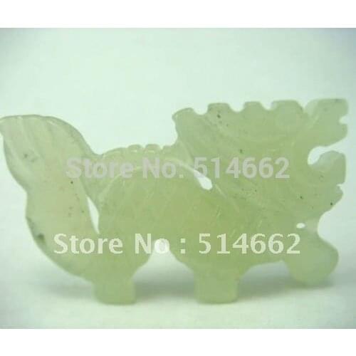 Feng Shui Hand Carving Dragon Pendant Necklace Jewelry