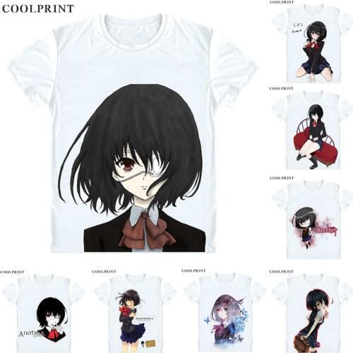 Misaki Mei T Shirt Another Anaza Mystery Horror Yukito Ayatsuji Men Casual TShirt Premium T-Shirt Printed Short Sleeve Shirts