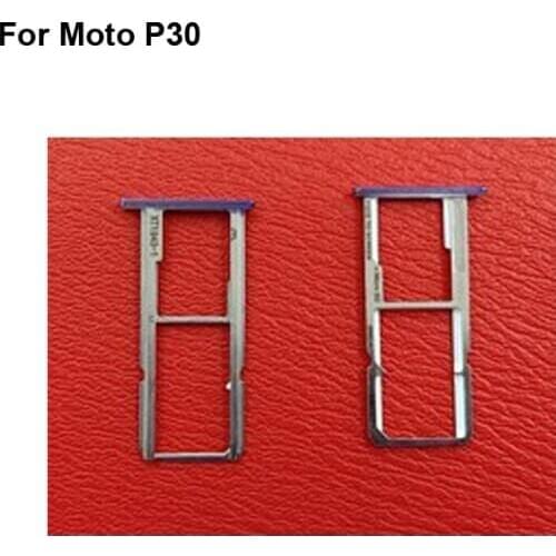 2PCS For Moto P30 XT1943-1 New Tested Good Sim Card Holder Tray Card Slot For Moto P 30 XT 1943-1 Sim Card Holder Replacement