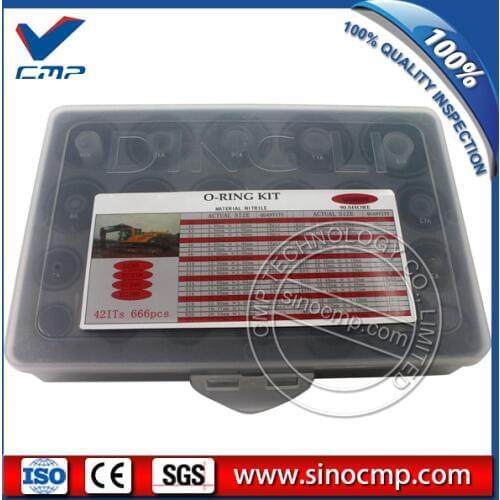 666 PCS Excavator Dingli O-Ring Box For Volvo EC290 EC290LC