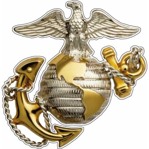 Marine Corps Eagle Globe USMC EGA Bumper Window Sticker Vinyl Decal Tuning Laptop Trunk Waterproof PVC