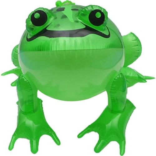 New Funny Cute Inflatable Frog With Flashing Light Animal Blow Up Toys Party Decor